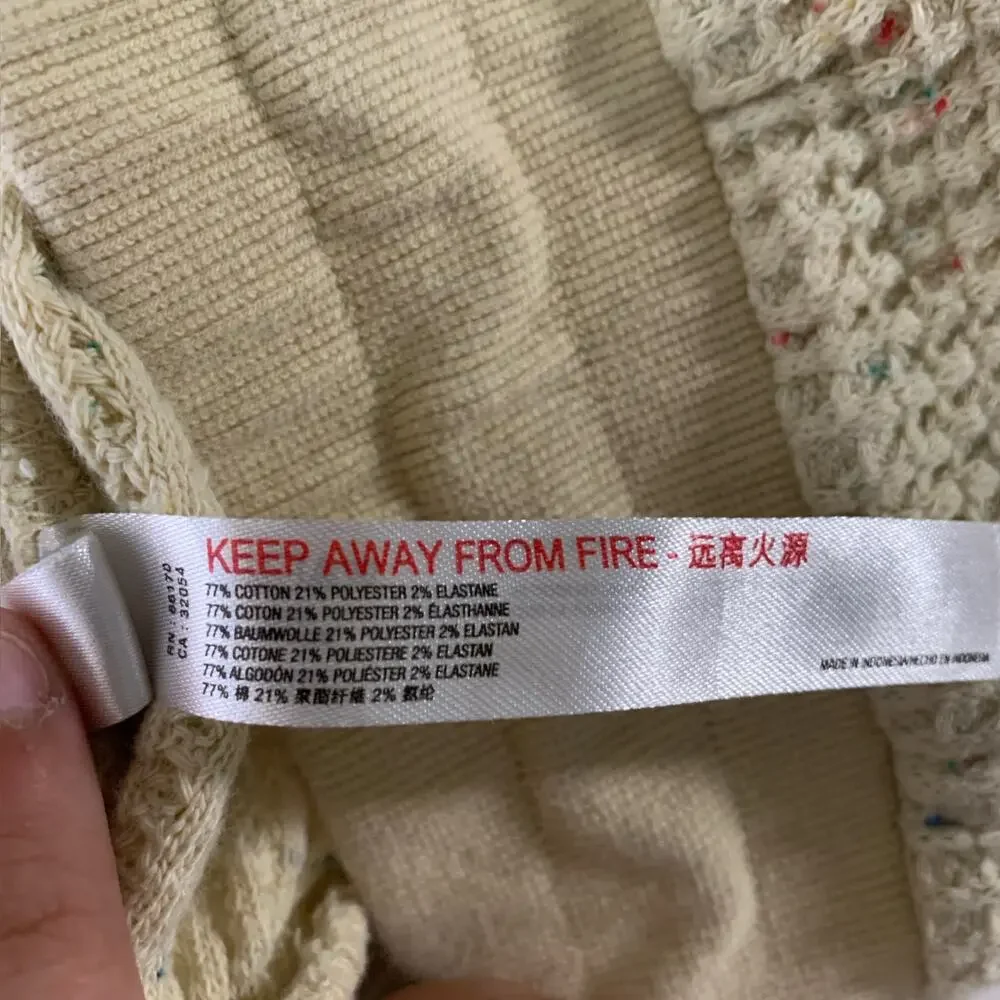 Urban Outfitters XS Out From Under Dani Waffle Relaxed Shorts Cream Lounge